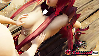 Alluring Gravelyn: Rule34 3D Hentai Featuring Pussy Kissing and Big Boobs Massage!