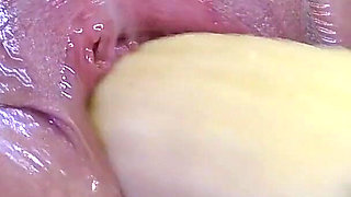 Wide Open Cocked Pussy Mechanically Fucked From Very Close 3