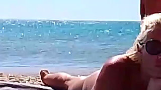 Stepmom and Stepson Beach Sex