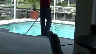 Desirae Spencer fucks pool guy: Big Tits, Big Ass  Blowjob Porn
