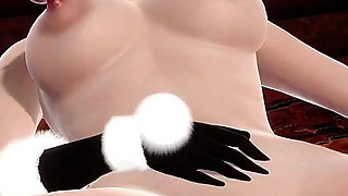 Dark Succubus Solo Masturbation Het Pussy with Loud Moaning and Orgasm 3D Animation