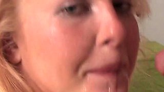 Massive cock fucks this teen mouth