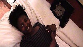 Real amateur African BBW on fake casting