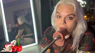 First Time Throat Fucking on the Fuck Machine