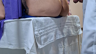 The Gynecological Exam Ends with the Patient's Orgasm and the Doctor's Cumshot.