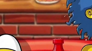 Married Housewife Gets Fucked in a Dirty Toilet. Cartoon Parody