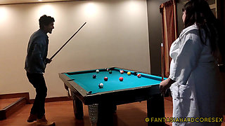 Giving My Best Friend Some Good Butt Massages After a Game of Pool Fantasiahardcoresex