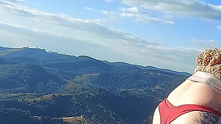 Tour Guide Fucks Married Woman's Big Ass on the Mountain Peak