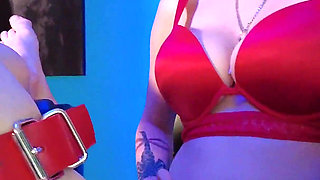 Strapon Fuck in Red Lingerie