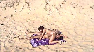 Amazing anal sex on the beach with French babe