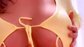 Beautiful blonde nanny and big boobed blonde MILF get pumped