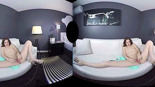 VR masturbating solo video with Bobbi