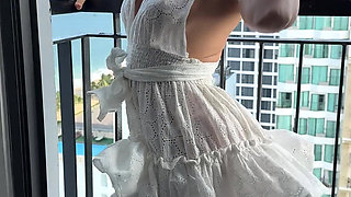 Flashing on the Balcony While You Worship My Body, Slave