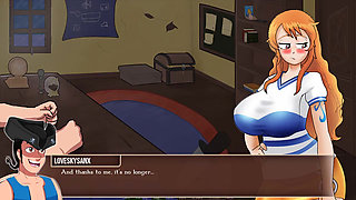 One Piece - Pirate Trainer Part 6 Nami's Big Breats by Loveskysanx