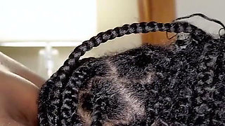 Petite Ebony Slut Fucked by Tatted Hood Dude