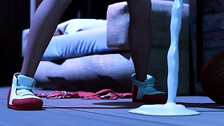 Hot 3D redhead licking a pussy while getting fucked