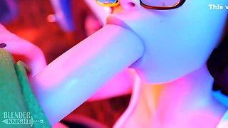 Velma Halloween Animation (blenderknight, Lewdheart)