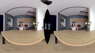 Stuffing My Pussy On The Kitchen Table - VRStars