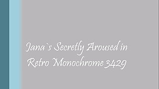 Secretly Aroused in Retro Monochrome 3429