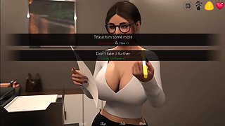 Step Sister Is Dancing Her Ass in Front of Office Assistant