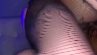 Tatted White Girl Spitroasted by 2 BBC Thugs
