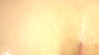 My Husband Plays with His Hands, a Giant Dildo and a Ball in My Asshole