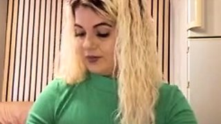 Blonde emo amateur solo masturbation