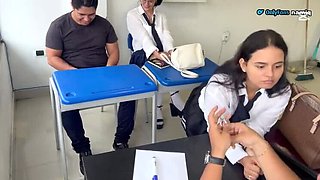 Hot School Threesome with NamiQseiiin - Teen Anal & Creampie Fun!