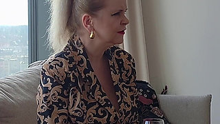 Sweet Innocent Blonde MILF on Her First Porn Casting