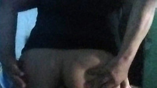 Polishing a stick with my gooey ass