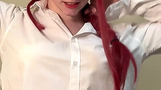 Anime Power Uwu Bed Ride - Dripping Dildo Playtime