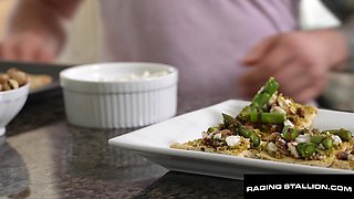 Hunk Boyfriend Devours Tatted Jock - RagingStallion