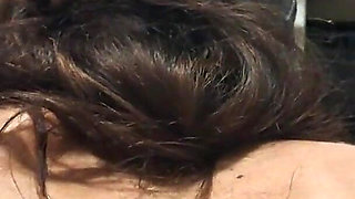 MILF Takes Cock in Her Mouth Upside Down, POV