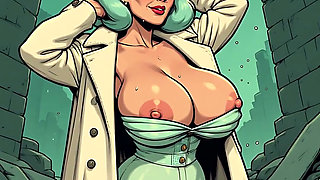 Comic Style Tits Out Art