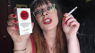 Ms. Thrope Smokes and the Smoking Mouth Dildo