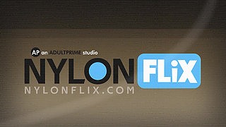 Katy West Looks Hot AF with Those Nipple Piercings in Pantyhose at NylonFlix