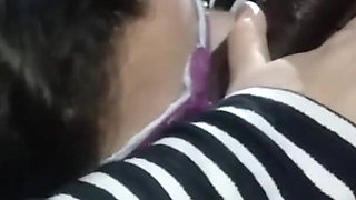 Fucking with a friend with a big dick in front of her husband # 4