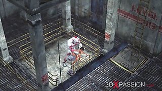 Ass Fuck. innocent college girl and a thick monster in the industrial zone