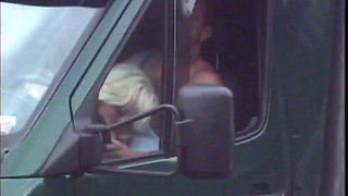 Blonde Horny MILF Have a Hard Sex Inside the Car