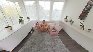 Young Blonde Fucks Old Perv (i)