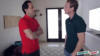 Liza Rowe, Elsa Jean  Ryan McLane in Step Fantasy Foursome Pt. 1