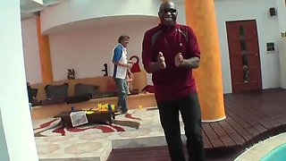 Naked Pool Party with Hot Girls - Group of Guys Gets Naked for Blowjobs & Threesome