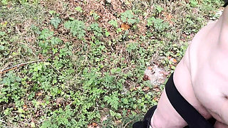 Punishment Walk - Stuffing Her Bra and Panties in the Woods
