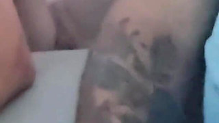 Hot Blue Eyed Blonde Dildo Fucking in the Back of Convertible