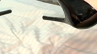MILF Mastubrating Wet Pussy with High Heels on! Female POV