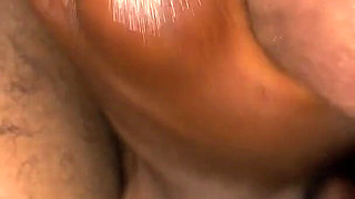 Hot Oily Balls & BBC Massage by Ebony Goddess Then Inserted in POV Creamy Pussy Ride