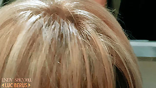 Endy Spicydoll: Bts Bathroom Quickie Creampie! French Beauty