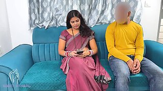 Desi Bhabhi Komal's Cheating Sex on Sofa with Brother-in-Law - Hardcore Homemade