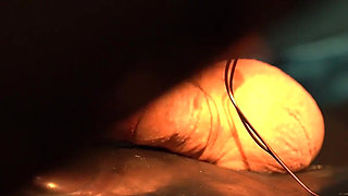 Edging in a Vacuumbed with Electro, Toys Combined with Some Hand Deepthoating and Loads of Spit.