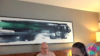 Amateur BBW Foursome with Ashley Ace - Dildo Genie Magic on Big Natural Tits & Giant Ass